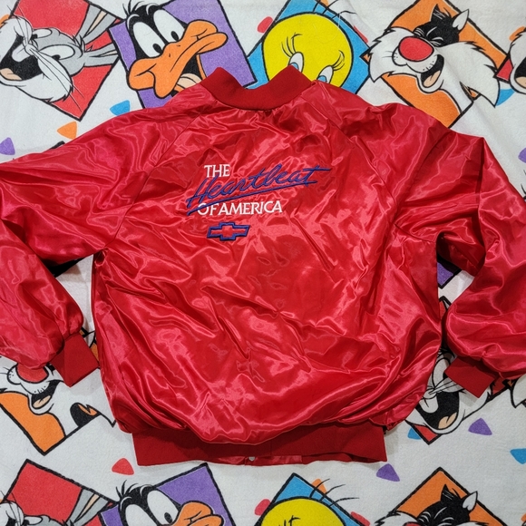 Vintage Chevy satin bomber - Picture 6 of 8